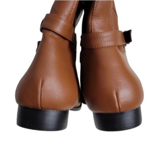 Comfortview The Janis Brown Leather Wide Calf Boots NEW - Picture 7 of 10
